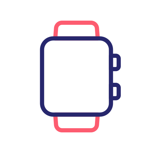 inteligentny zegarek Generic Outline Color ikona