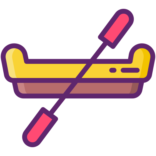 Rafting Flaticons Lineal Color icon