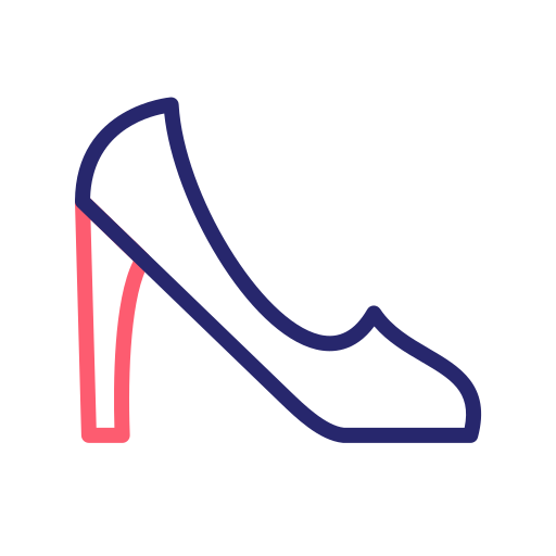 Высокие каблуки Generic Outline Color иконка