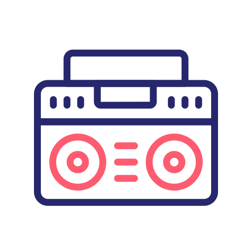boombox Generic Outline Color icono