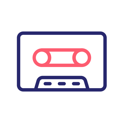 Cassette Generic Outline Color icon