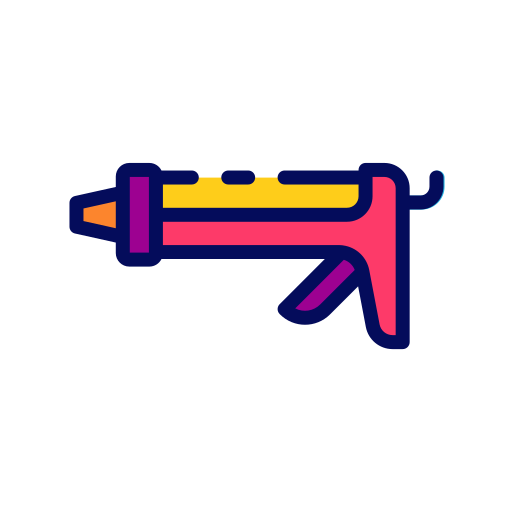 Caulk gun Good Ware Lineal Color icon