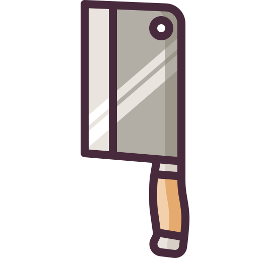 Butcher knife Generic Outline Color icon