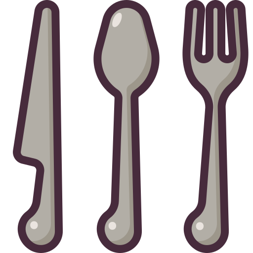 Cutlery Generic Outline Color icon