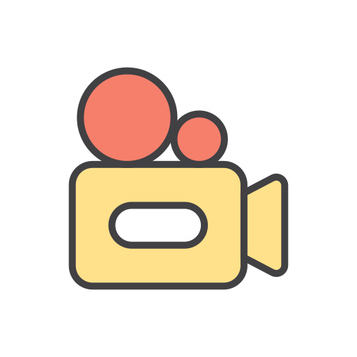 videokamera Generic Outline Color icon