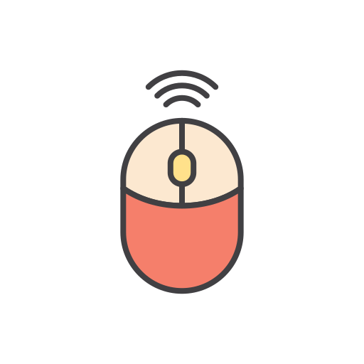 clicker del mouse Generic Outline Color icono