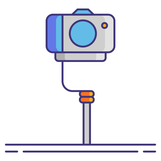 cámaras Flaticons Lineal Color icono