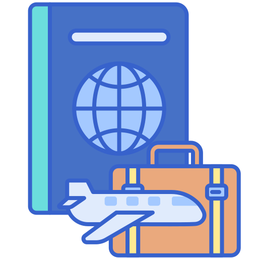 passeport Flaticons Lineal Color Icône