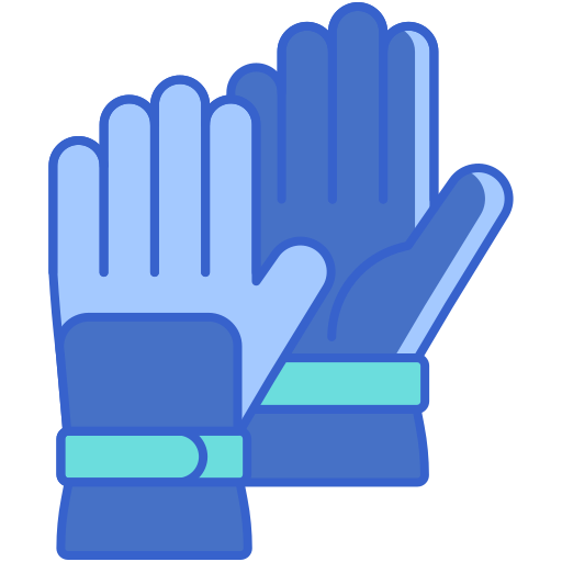 Ski gloves Flaticons Lineal Color icon