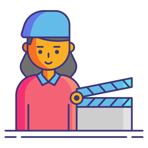 Director Flaticons Lineal Color icon