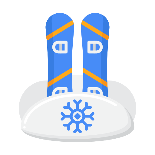 deska snowboardowa Flaticons Flat ikona