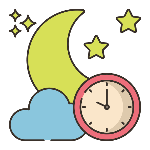 nacht Flaticons Lineal Color icoon
