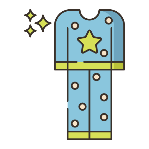 pyjama Flaticons Lineal Color icon