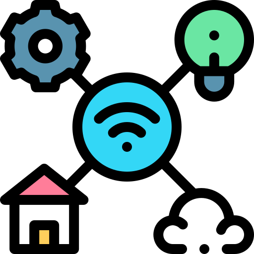 Internet of things Detailed Rounded Lineal color icon