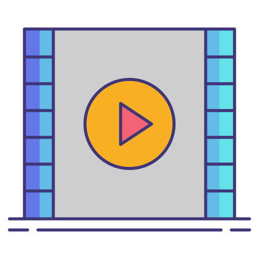 Film Flaticons Lineal Color icon