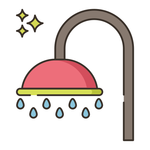 dusche Flaticons Lineal Color icon