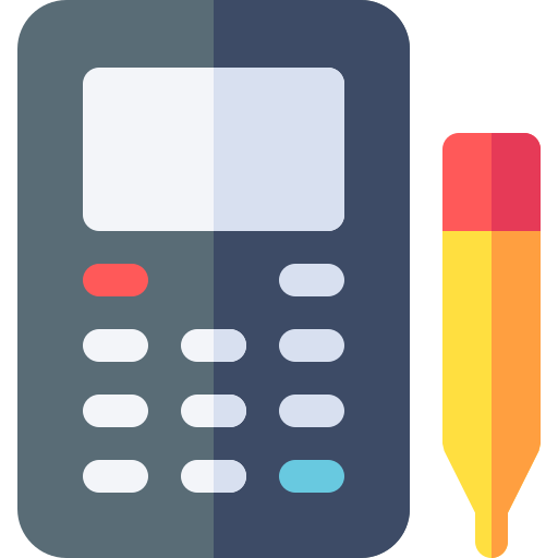 Calculator Basic Rounded Flat icon