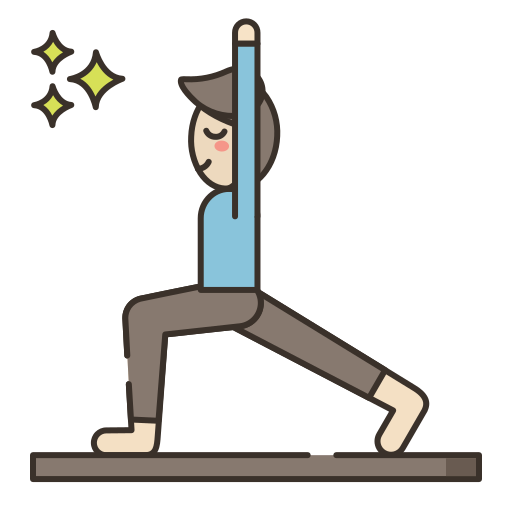 yoga Flaticons Lineal Color Icône