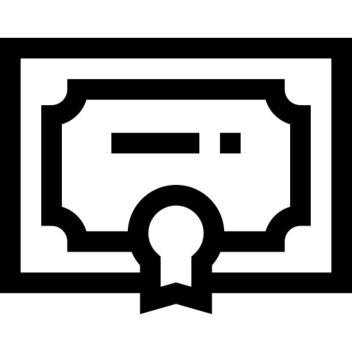 dyplom Basic Straight Lineal ikona