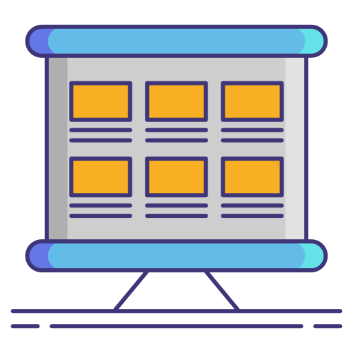 Storyboard Flaticons Lineal Color icon