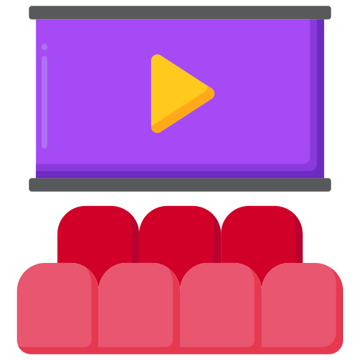 pantalla de cine Flaticons Flat icono