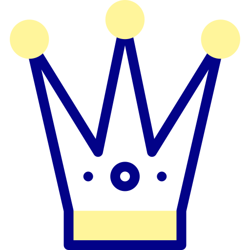 Корона Detailed Mixed Lineal color иконка