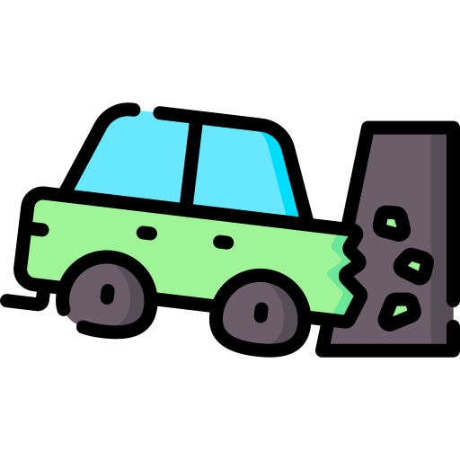 accidente automovilístico Special Lineal color icono
