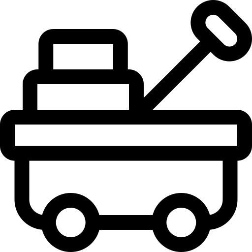 carrinho Basic Rounded Lineal Ícone