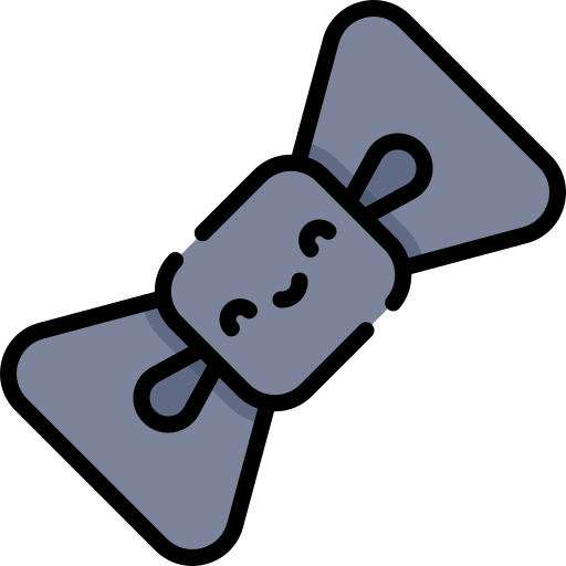 Bowtie Kawaii Lineal color icon