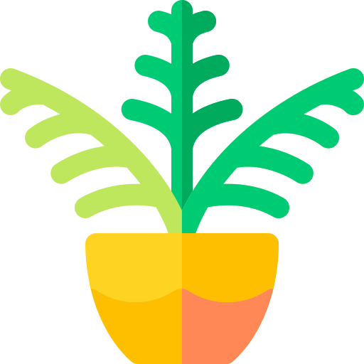 Салон пальмы Basic Rounded Flat иконка