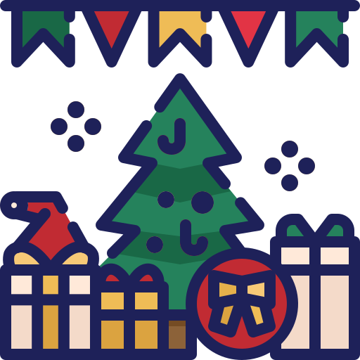 kerst versiering Generic Outline Color icoon