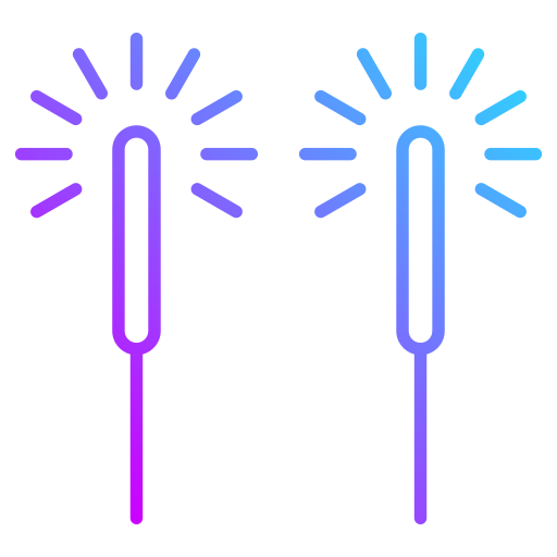 Бенгальский огонь Generic Gradient иконка