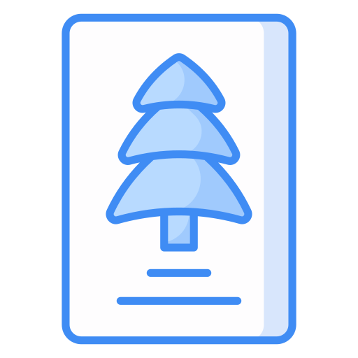 クリスマスカード Generic Blue icon
