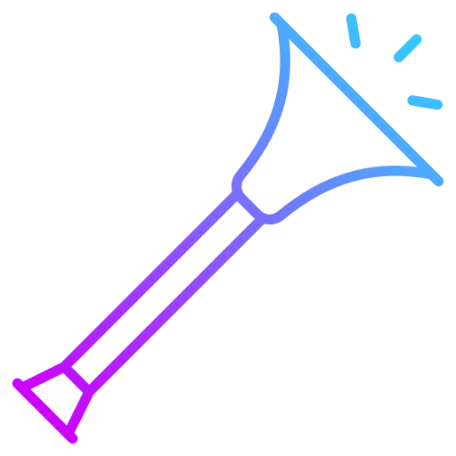 Party trumpets Generic Gradient icon