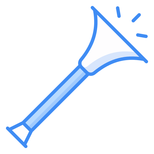 Party trumpets Generic Blue icon