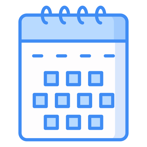 Calendar Generic Blue icon