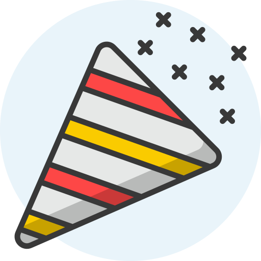 Party popper Generic Rounded Shapes icon