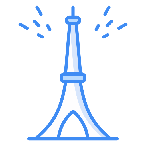 에펠탑 Generic Blue icon