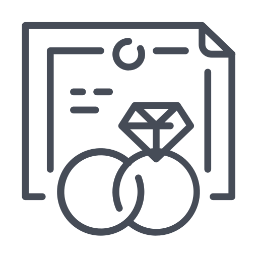 diamant-ring Generic Grey icon