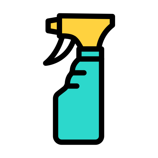 botella de spray Vector Stall Lineal Color icono