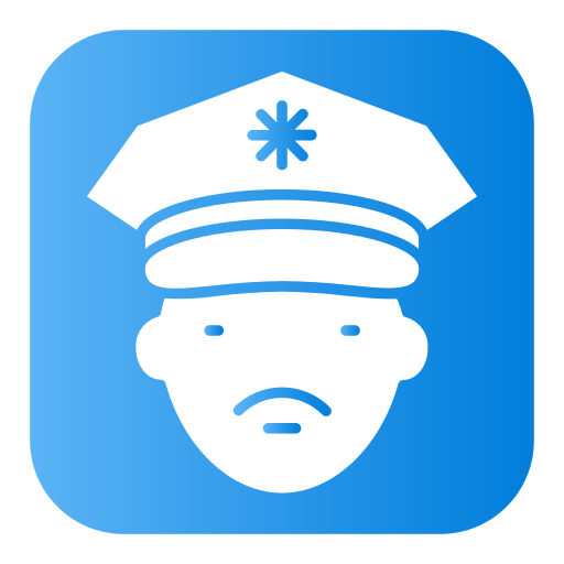Полиция Generic Flat Gradient иконка
