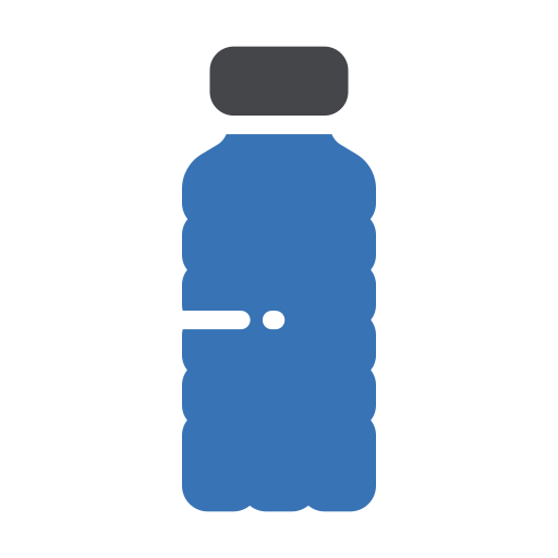 plastic fles Generic Blue icoon
