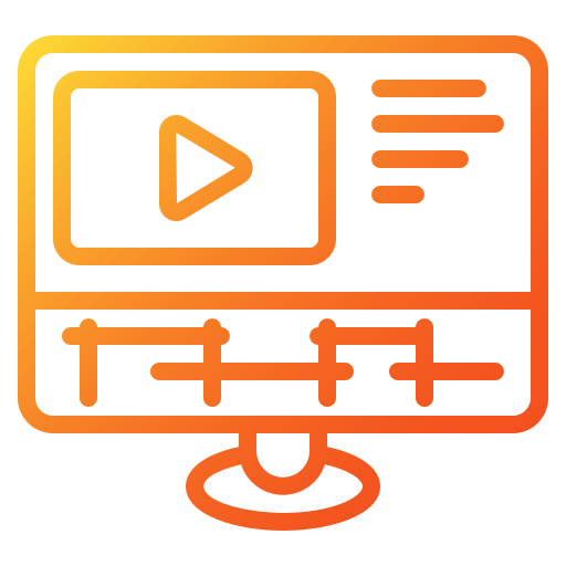 Video editing Generic Gradient icon