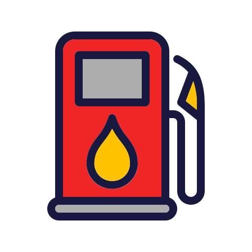 bomba de gasolina Generic Outline Color icono