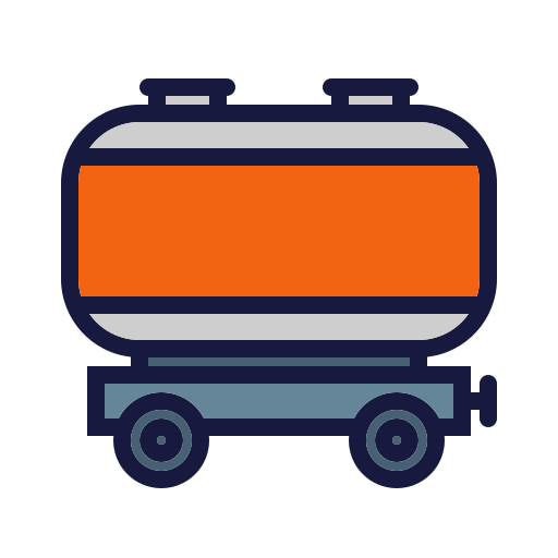 camión de aceite Generic Outline Color icono