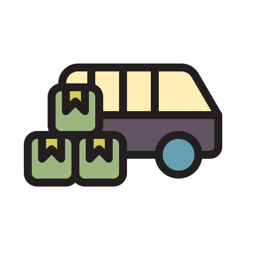 Delivery van Generic Outline Color icon