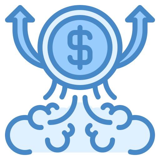 geldwachstum Generic Blue icon