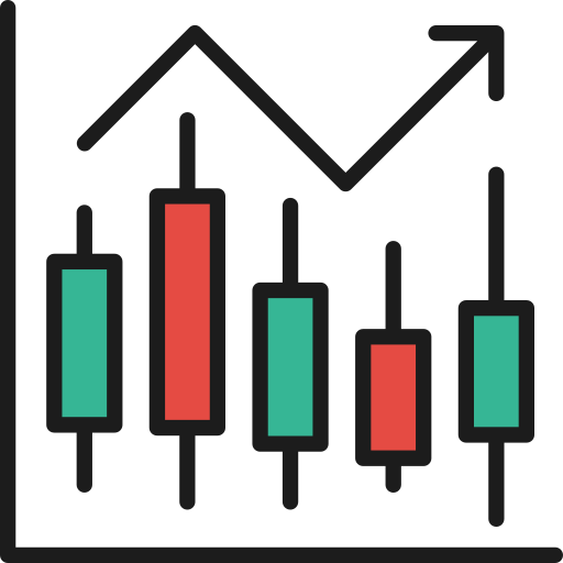 Candlestick chart Generic Outline Color icon