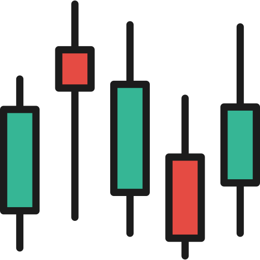 Candlestick chart Generic Outline Color icon