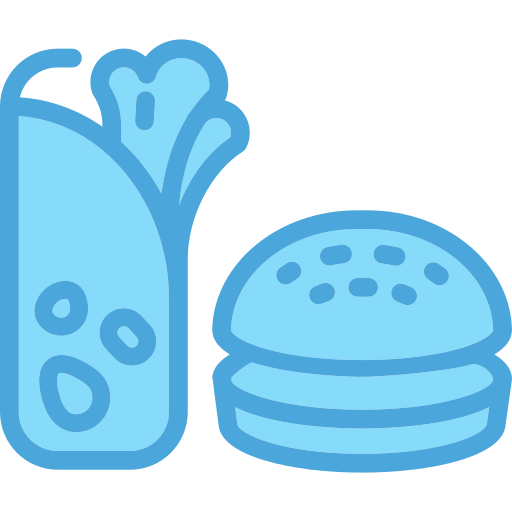 Śmieciowe jedzenie Generic Blue ikona